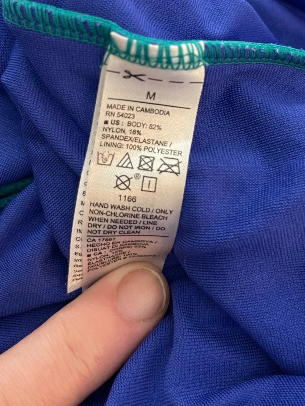 Old Navy Teal One-Piece Swimsuit with Front Ties - Picture 6 of 6
